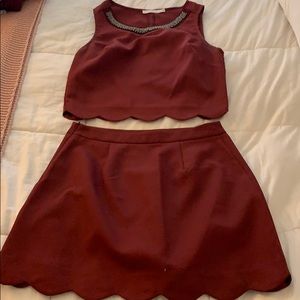 Super cute Lush business casual two piece outfit